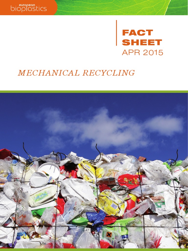 Mechanical Recycling of Bioplastics Guide | PDF | Recycling | Plastic