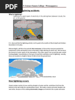 Lesson 17: Lightning Accidents: Grade 9-Science-Sussex College - Wennappuwa