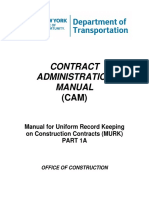Contract Administration Manual (CAM