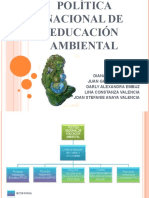 Política Nacional de Educación Ambiental