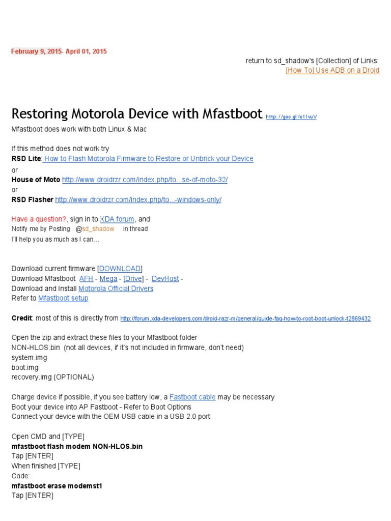 Motorola  XDA Forums