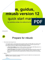 Dus, Guidus, Mkusb Version 12: Quick Start Manual