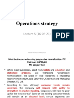 Lecture 5 (10-08-21) - Operations Stratergy
