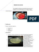 Medios de Cultivo Microbiologia...