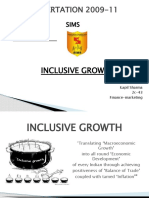DISSERTATION 2009-11: Inclusive Growth