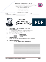 Rizal's Life and Teachings