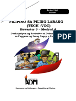 PilingLarang (TechVoc) 12 - Q3 - Mod4 - Deskripsiyon NG Produkto at Dokumentasyon Sa Paggawa NG Isang Bagay o Produkto - Version4