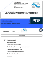 Laminarea materialelor metalice