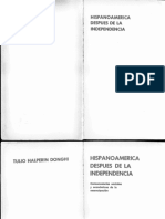 Tulio Halperín Donghi - Hispanoamérica Después de La Independencia - Consecuencias Sociales y Económicas de La Emancipación - Paidós - 1972