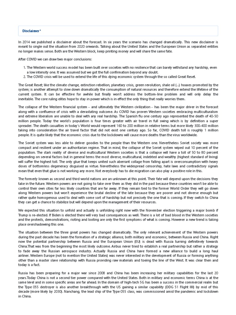 Deagel Forecast 2025 | PDF