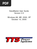 Datamaster User Guide Windows 98, Me, 2000, XP October 10, 2005