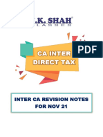 Inter CA DT Revision Notes For Nov 21