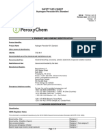 Safety Data Sheet Hydrogen Peroxide 40% Standard: 1. Product and Company Identification