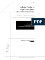 (2015) Inclusão Escolar o Papel dos Agentes Educacionais Brasileiros