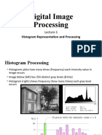 Lecture3 Histogram Representation and Processing