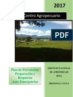 Granja Centro Agropecuario: Plan de Prevención, Preparación y Respuesta Ante Emergencias