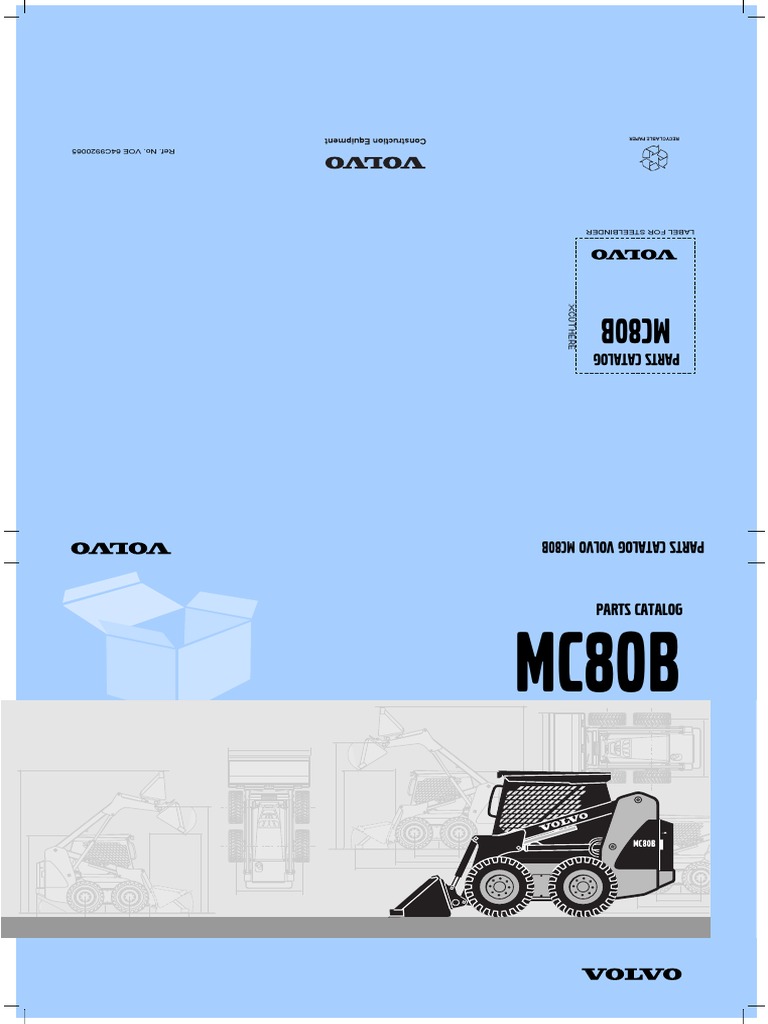 Mini Carregadeira Volvo MC 80b Peas PDF Free