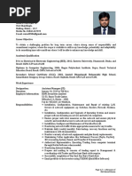 Résumé of Md. Raisul Hasan