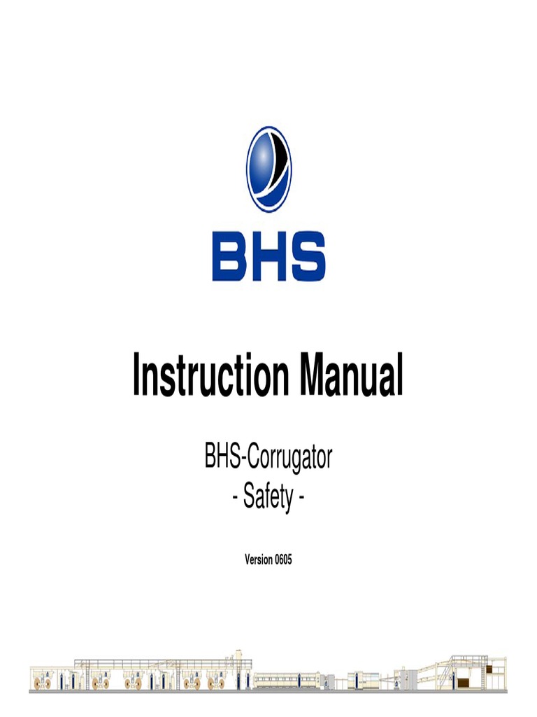 BHS Corrugator Safety Instructions | PDF | Forklift | Safety