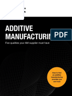 Additive Manufacturing:: Five Qualities Your AM Supplier Must Have