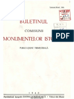 Buletinul Comisiunii Monumentelor Istorice 1940 Anul XXXIII