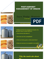 Post-Harvest Mangement of Grains