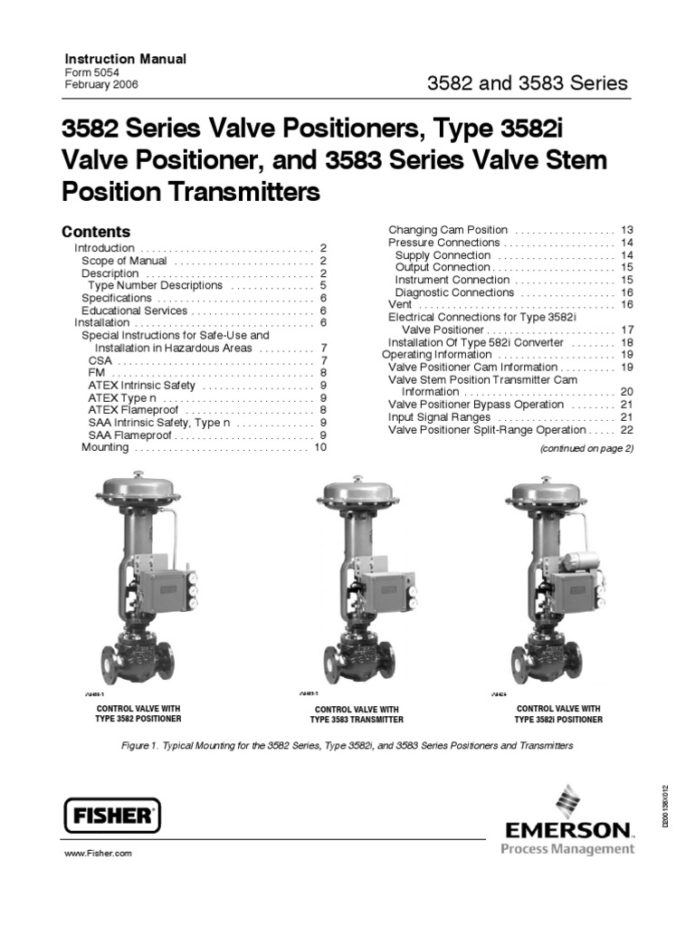Emerson_3582 Series Valve Positioners Type 3582i_EN Valve