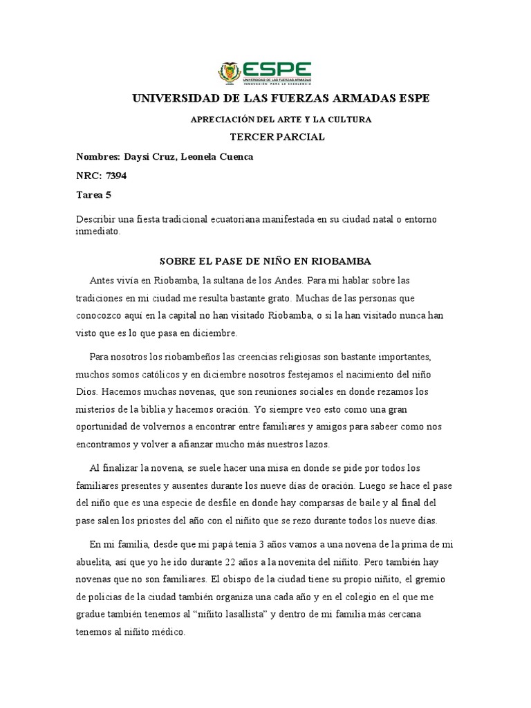 Tarea5 DaisyCruz | PDF | Navidad | Oración