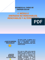 4° MÓDULO. Energías Renovables, no renovables y Alternativas