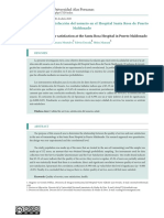 Ciencia y Desarrollo.: Quality of Service and User Satisfaction at The Santa Rosa Hospital in Puerto Maldonado