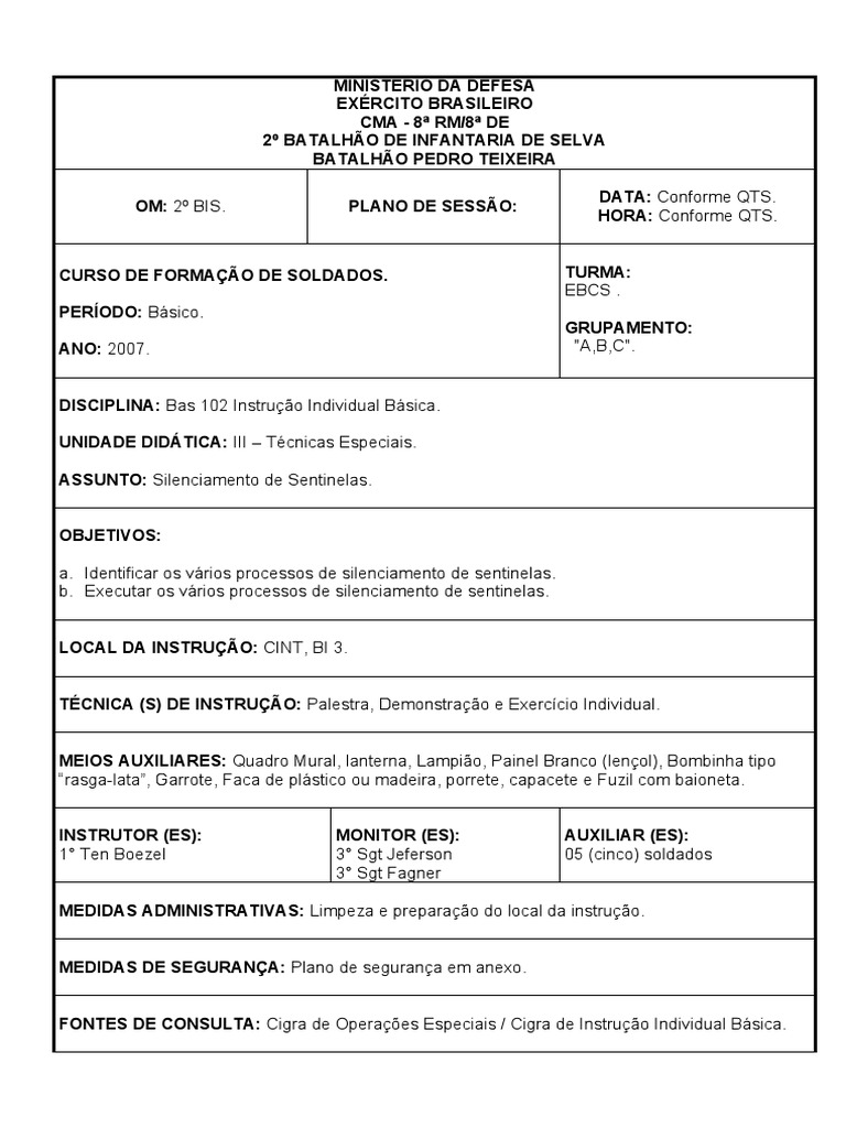Eibc Silenciamento de Sentinelas | PDF | Tempo