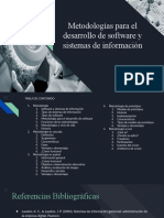 Metodologías para el desarrollo de software y sistemas de información
