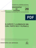 El Ejercito Y La Armada en 1898 Cuba Puerto Rico Y Filipinas