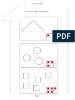 Draw A Dot in A Box For Every Shape in Each Picture.: Mep Book 1 Answers