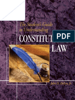 The Student's Guide To Understanding Constitutional Law by John DeLeo