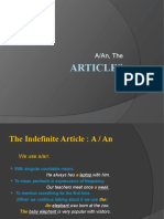 Articles: A/An, The