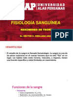 Fisiología Sanguínea: Resúmenes de Teoría