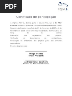 Certificado de participação