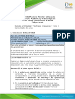 Guia de Actividades y Rúbrica de Evaluación - Tarea 1 - Generalidades Del Curso