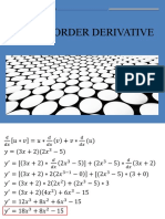Higher Order Derivative