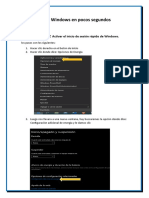 Iniciar Windows en Pocos Segundos