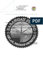 Certification: Barangay Jugno