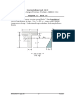 ENCE 454 - Design of Concrete Structures - SPRING 2004: Solution To Homework Set #2