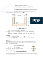 ENCE 454 - Design of Concrete Structures - SPRING 2004: Solution To Homework Set #1