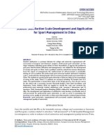 Student Satisfaction Scale Development and Application For Sport Management in China 4725