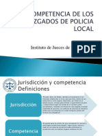 Competencia de Los Juzgados de Polica Local