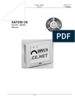 SAT230 CE: Divus / De800 Manual
