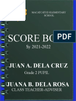 Score Book - Macatcatud Es Sy 2021-2022