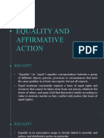 Equality and Affirmative Action
