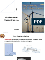 Lecture - 8: Fluid Motion: Streamlines Etc